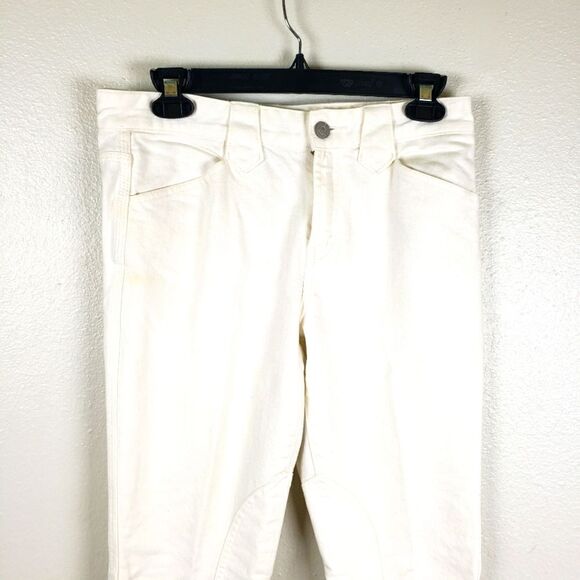 Women's Polo's Ralph Lauren Blue Label White Denim Straight Leg Pants 04/Small - Picture 3 of 13